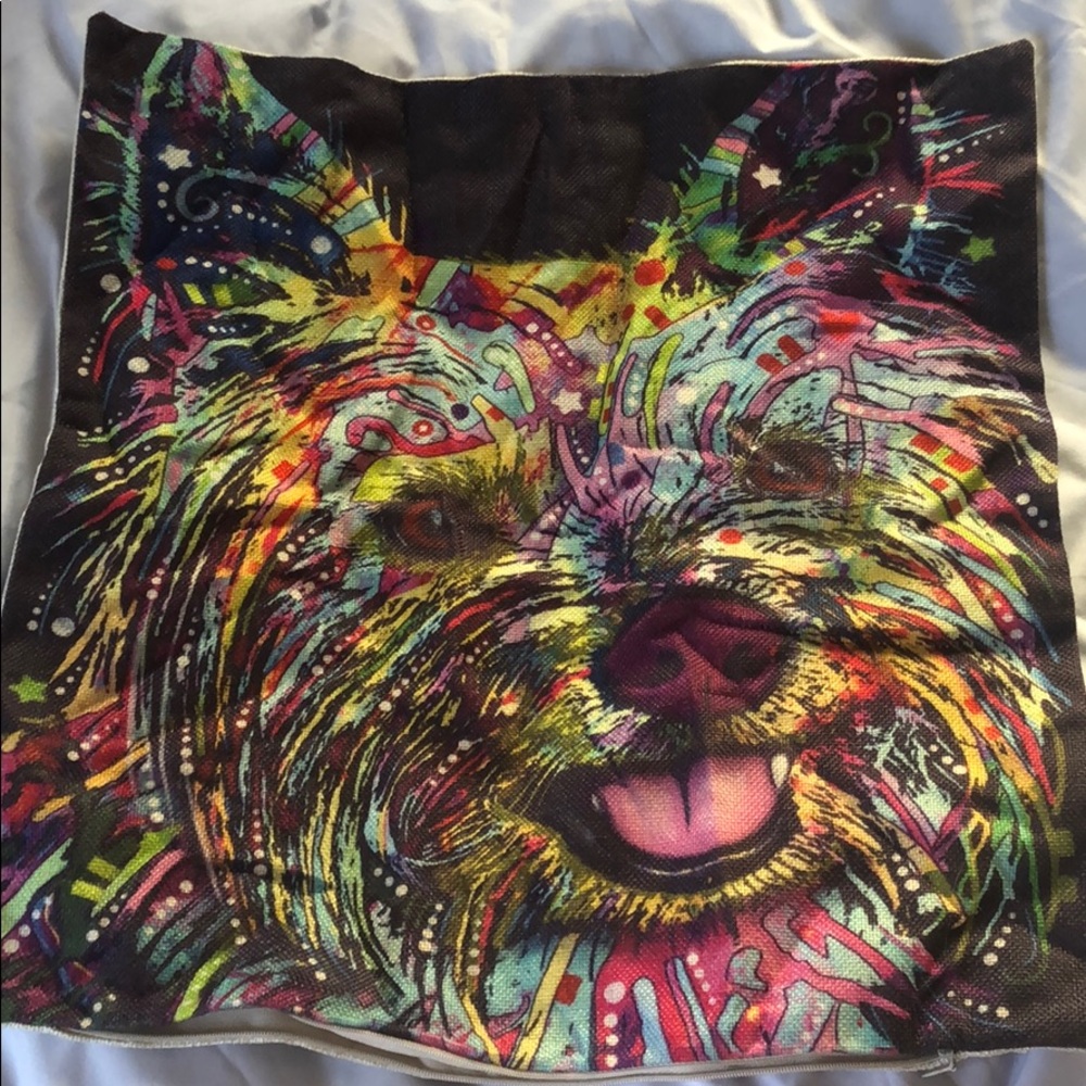 Terrier dog pillow case